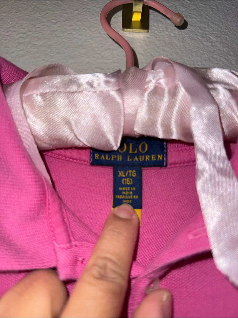 Ralph Lauren Hot Pink Polo Shirt Dress with Embroidered Pony